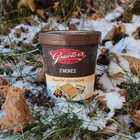 Graeter’s S’mores French Pot Ice Cream in snow