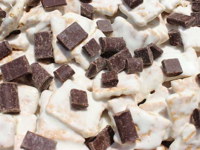 close-up of dairy free simply s’mores bars
