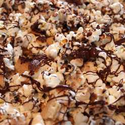 close-up of s’mores popcorn