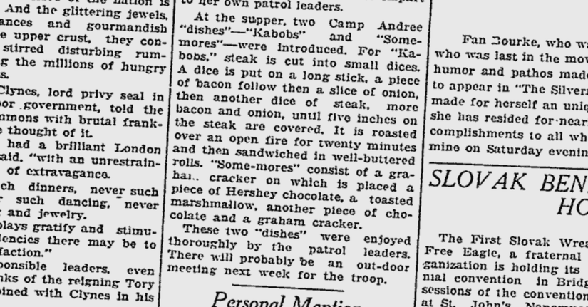 earliest mention of "Some More"