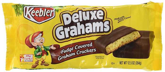 package of Keebler Deluxe Grahams cookies
