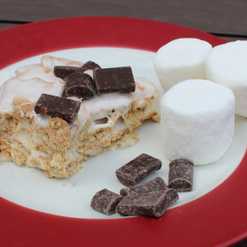 dairy free simply s’mores bars on plate