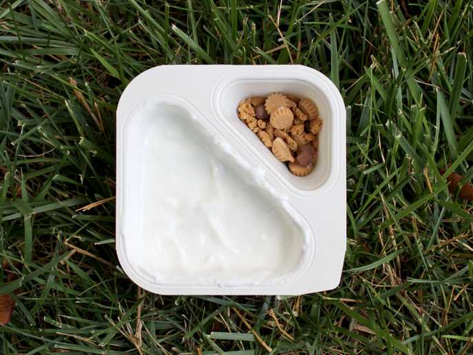 Contents Chobani Flip Peanutty S’mores yogurt container